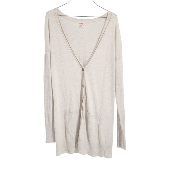 Mossimo Light Weight Cream Colored Cardigan Womens Size Medium M - Picture 1 of 3